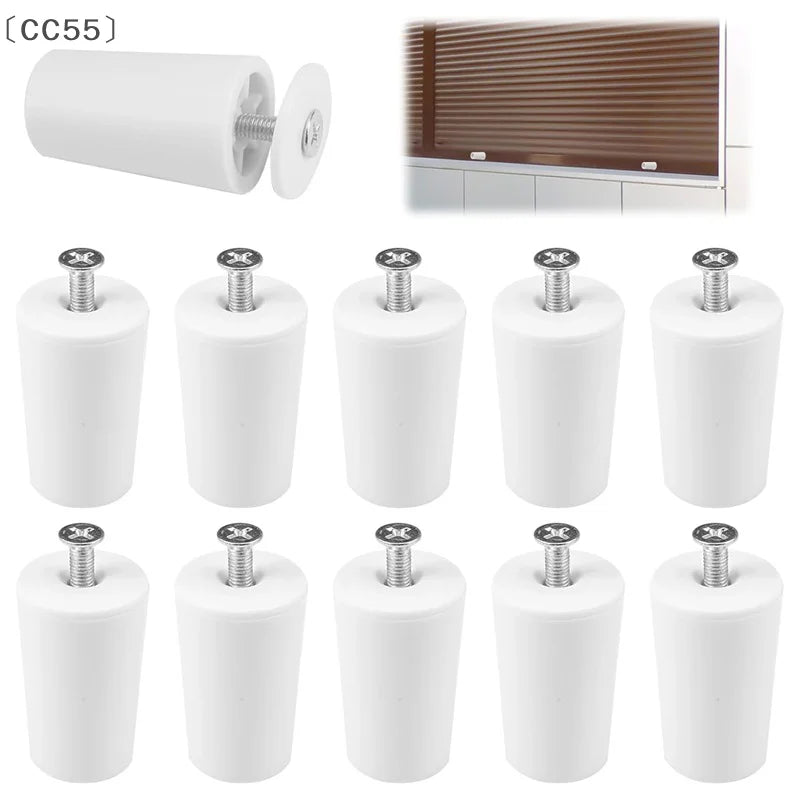 8pcs White Plastic Roller Blind Stoppers – Window Repair Parts Blind Stopper Parts Qst Default Title