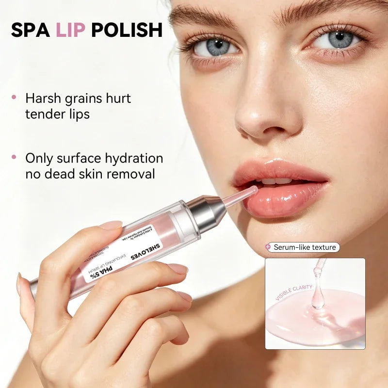 PHA 5% Exfoliating Lip Serum – Nourishing & Plumping 10ml Lip Serum Qst