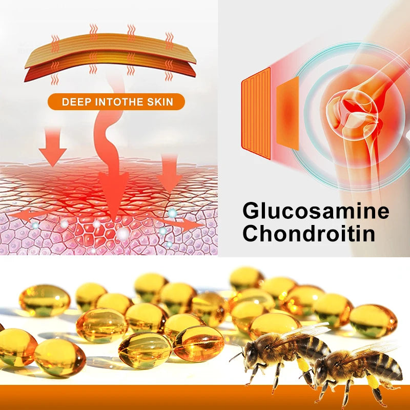 Glucosamine Chondroitin + Vitamin C Capsules | Joint Supplement Joint Health Supplement Qst
