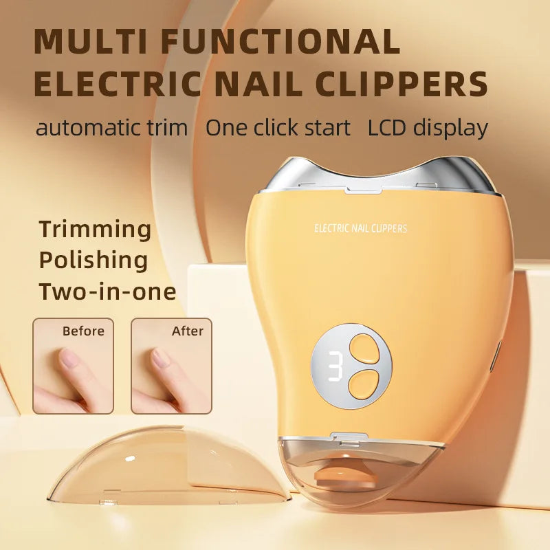 Automatic Electric Nail Grinder & Clipper | Portable Manicure Electric Nail Grinder Qme