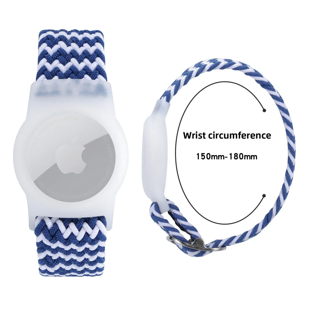 Apple AirTag Nylon Strap & Scratch-Resistant TPU Cover AirTag Strap & Cover Qme