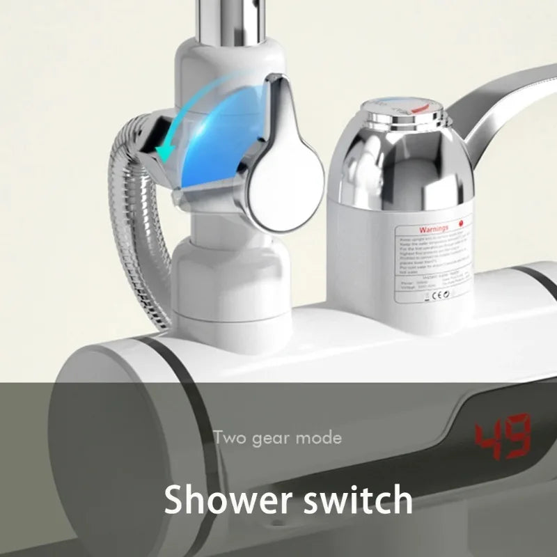 ZARTSEN 3000W Tankless Instant Hot Water Faucet – 220V Instant Water Heater Qst