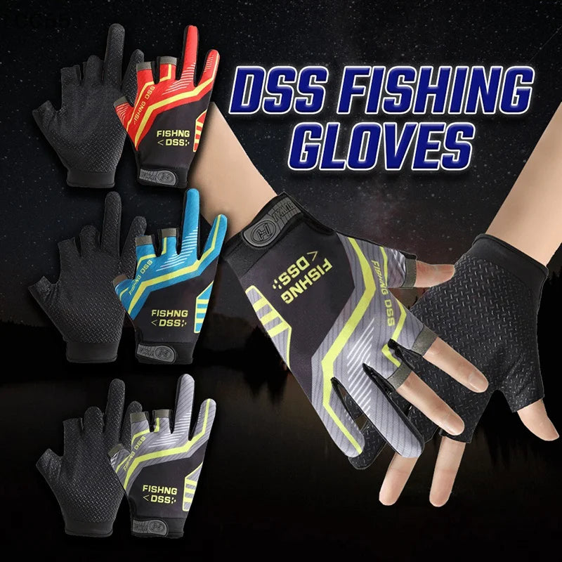 3-Finger Exposed Fishing Gloves – Breathable Anti-Slip UV Protection Fishing Gloves Qst