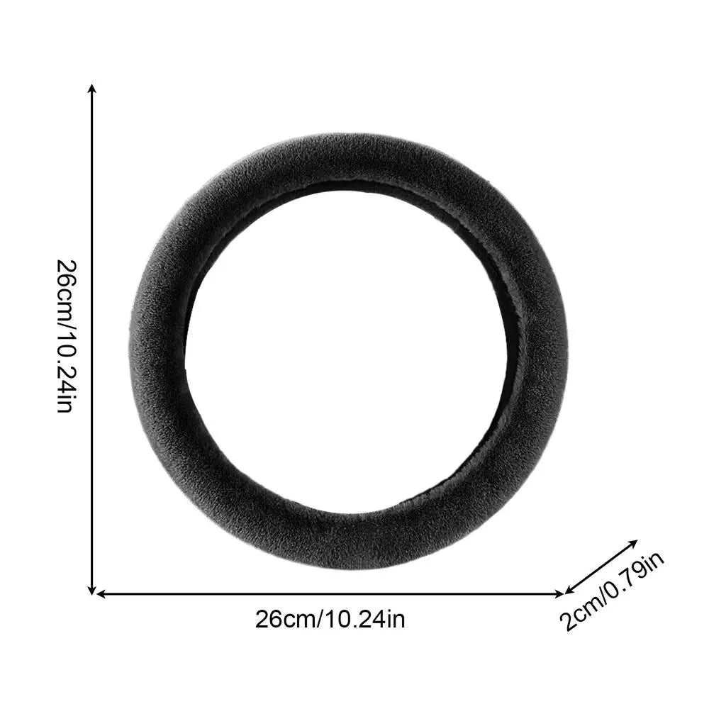 Winter Plush Steering Wheel Cover – Universal 10.24" Fit Steering Wheel Cover Qme 1