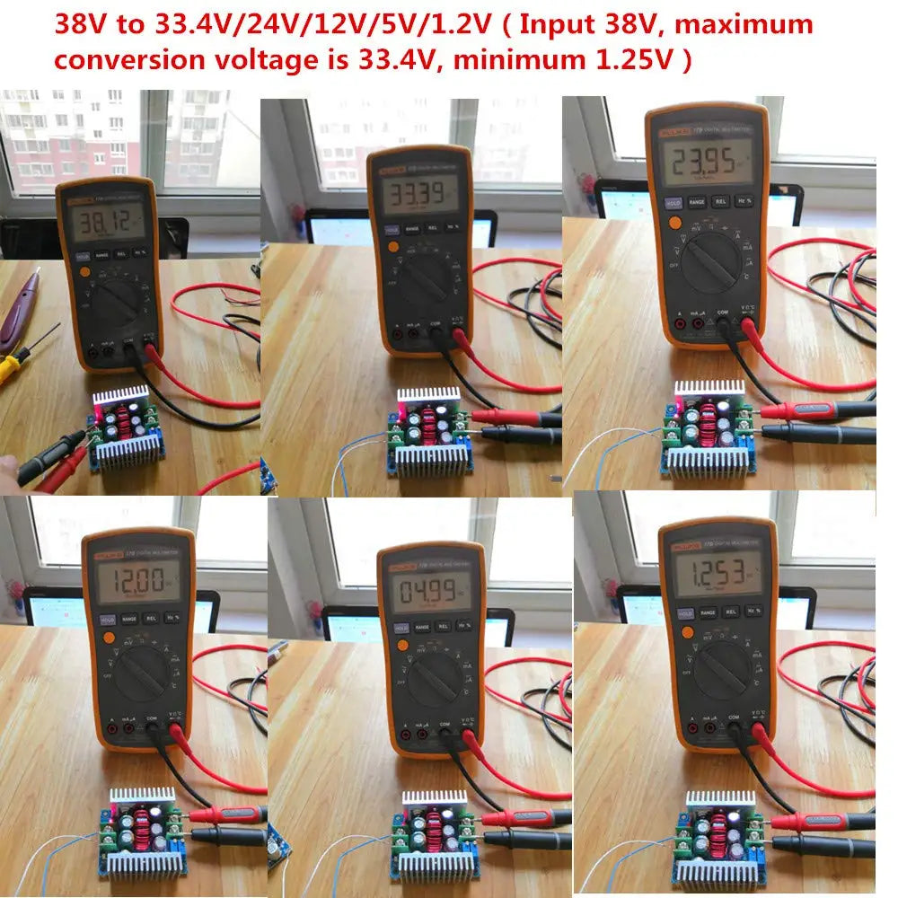 20A 300W CC CV Buck Converter DC 6-40V to 1.2-36V Step-Down Buck Converter Module Qme