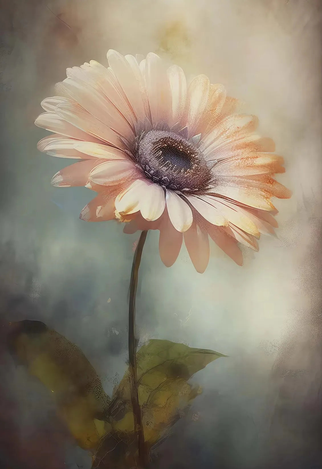 Floral Canvas Art Print – Lily & Clove Bouquet Wall Decor Canvas Art Print Qst