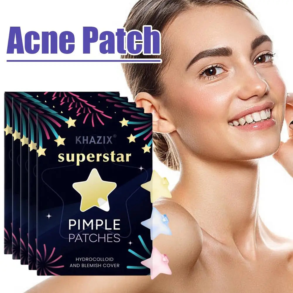 Colorful Star Pimple Patches – 240 Cute Hydrocolloid Blemish Dots Hydrocolloid Pimple Patches Qme