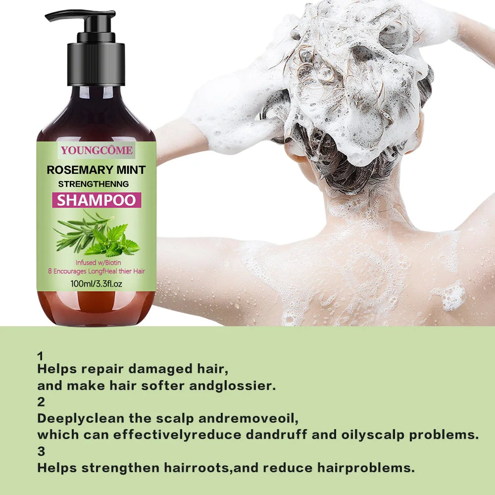 YOUNGCOME Rosemary Mint Strengthening Shampoo 100ml Strengthening Shampoo Qst