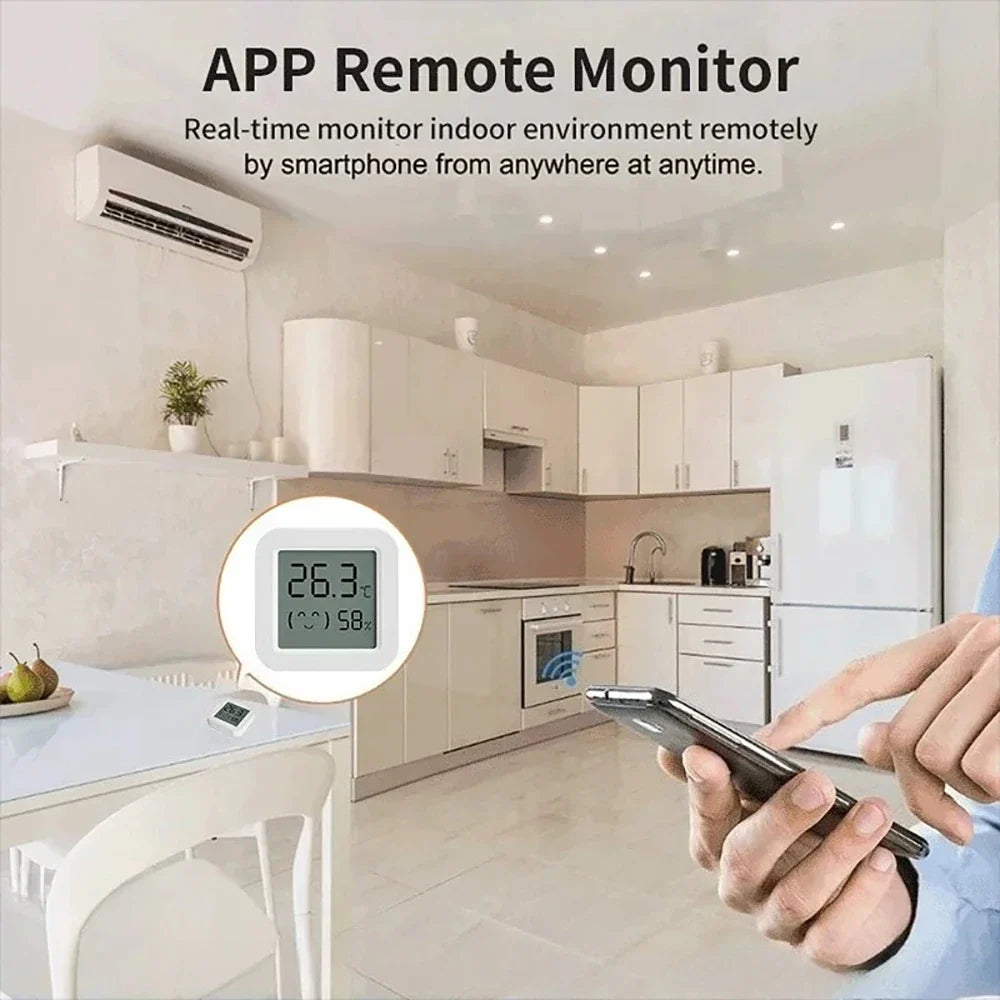 Smart Bluetooth Indoor Thermometer & Humidity Sensor | Qme Smart Humidity Sensor Qme