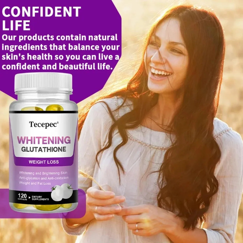 White Tomato Glutathione Capsules – Brightening Antioxidant Antioxidant Supplement Qst