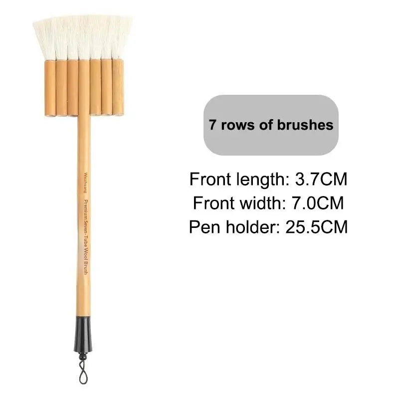 Professional Wool Watercolor Art Brush Set – 4 Colors Watercolor Brush Set Qme