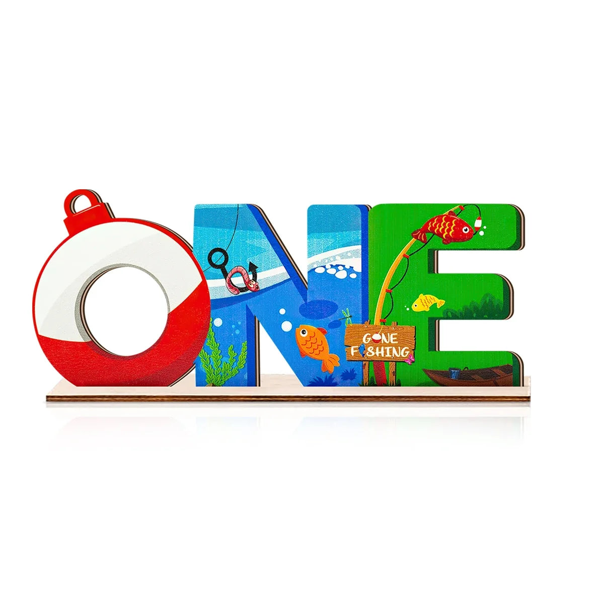 Wooden Ocean Fishing Theme Letter Desktop Decoration Wooden Desktop Decor Qme