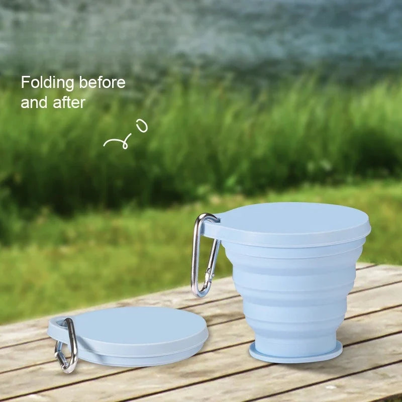 Portable Silicone Foldable Cup – Food Grade & Heat-Resistant Foldable Silicone Cup Qme