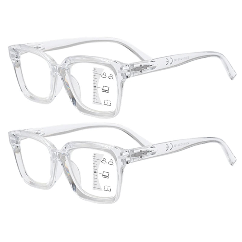 VOPHA Progressive Multifocal Glasses for Women +1.0–+3.0 Multifocal Glasses Qst 150 2PC-Clear