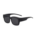 VOPHA Polarized Cover-Over Sunglasses for Prescription Glasses Polarized Sunglasses Qst Shiny Black