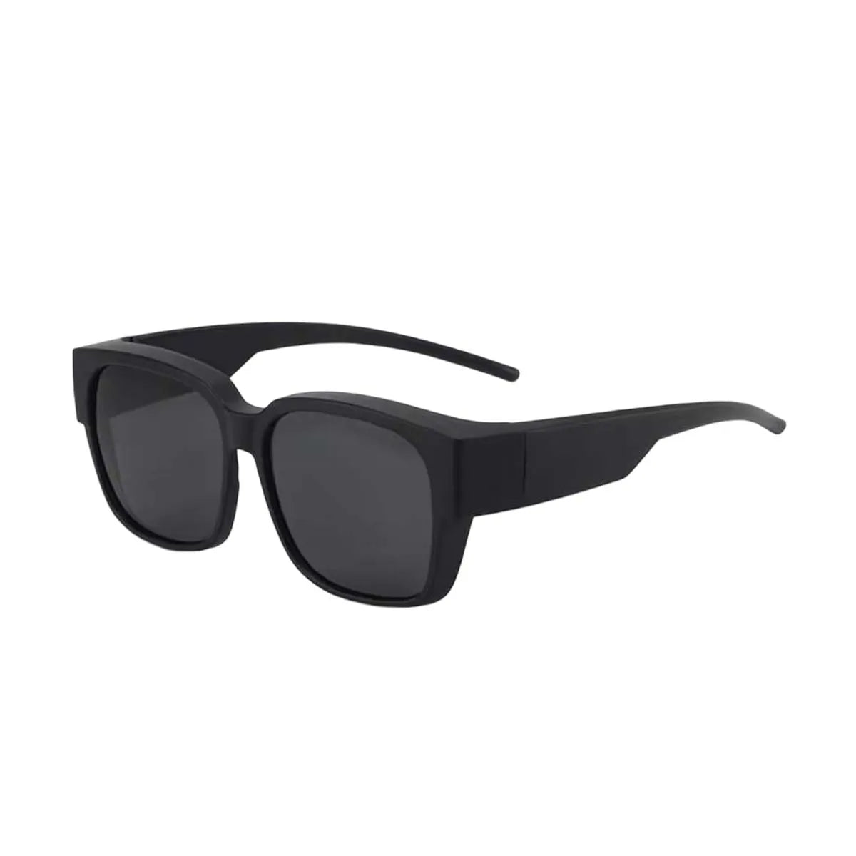 VOPHA Polarized Cover-Over Sunglasses for Prescription Glasses Polarized Sunglasses Qst Shiny Black