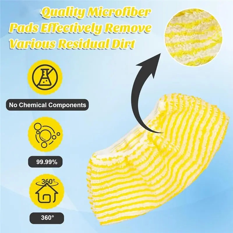 12-Pack Microfiber Cloths for Kärcher EasyFix SC 1 2 3 4 5 Steam Cleaner Cloths Qst Default Title