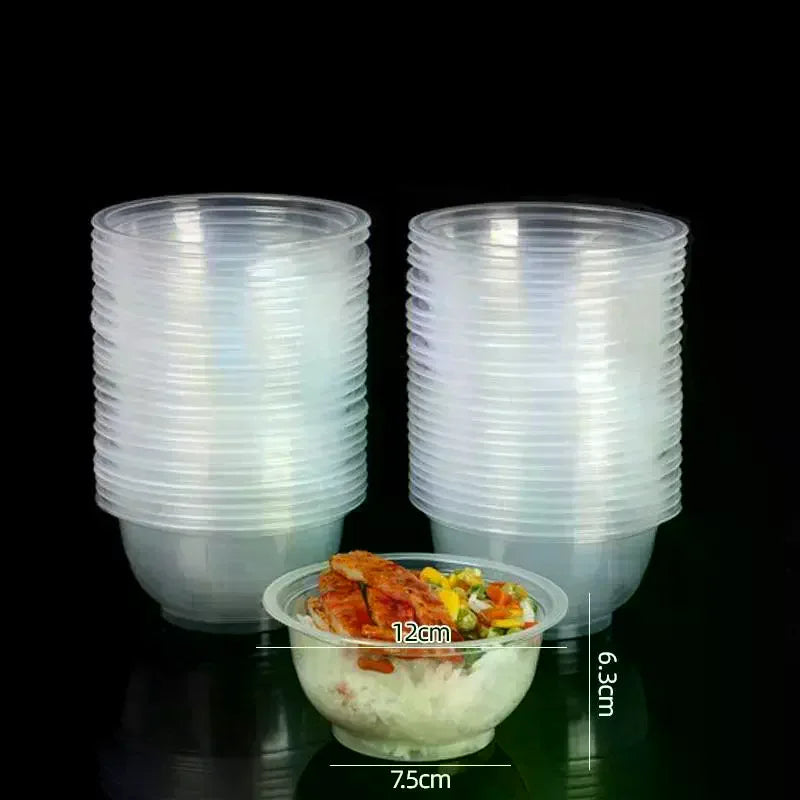 Disposable Clear Heavy Duty PP Bowls – Ice Cream & Dessert Disposable Plastic Bowls Qme