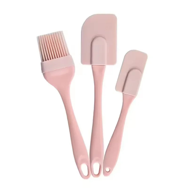 Silicone Cake Scraper & Cream Spatula | Non-Stick Baking Tool Baking Spatula Qme pink
