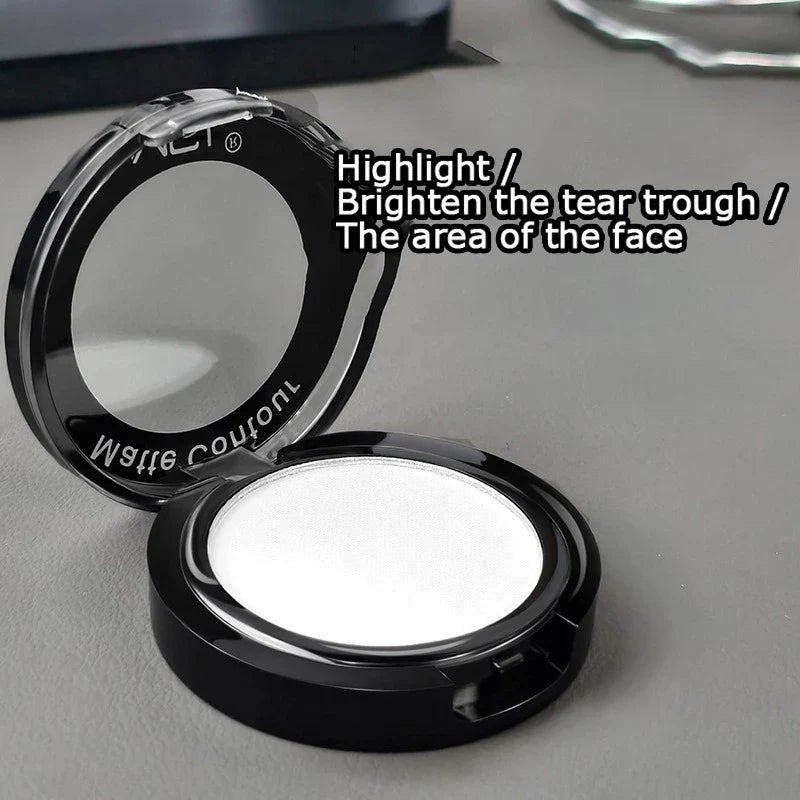 Matte Contour Palette – Easy Blend 3D Face Powder | Qme Contour Powder Palette Qme 01 highlighter