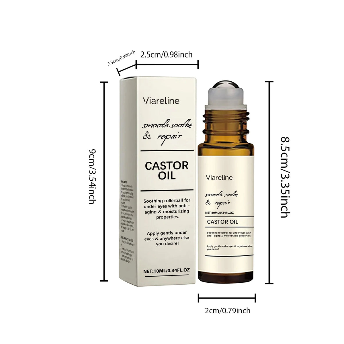 VIARELINE 10ml Eye Care Essence Oil – Firming & Moisturizing Eye Care Essence Oil Qst