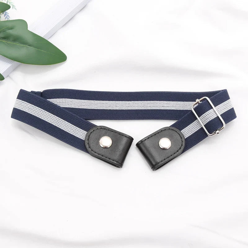 Women's Buckle-Free Elastic Waist Belt – Adjustable, 7 Colors Elastic Waist Belt Qme MULTI