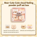 5-Pack Cute Bear Powder Puff – Soft Plush Wet & Dry Sponge Makeup Powder Puff Qme 5PCS
