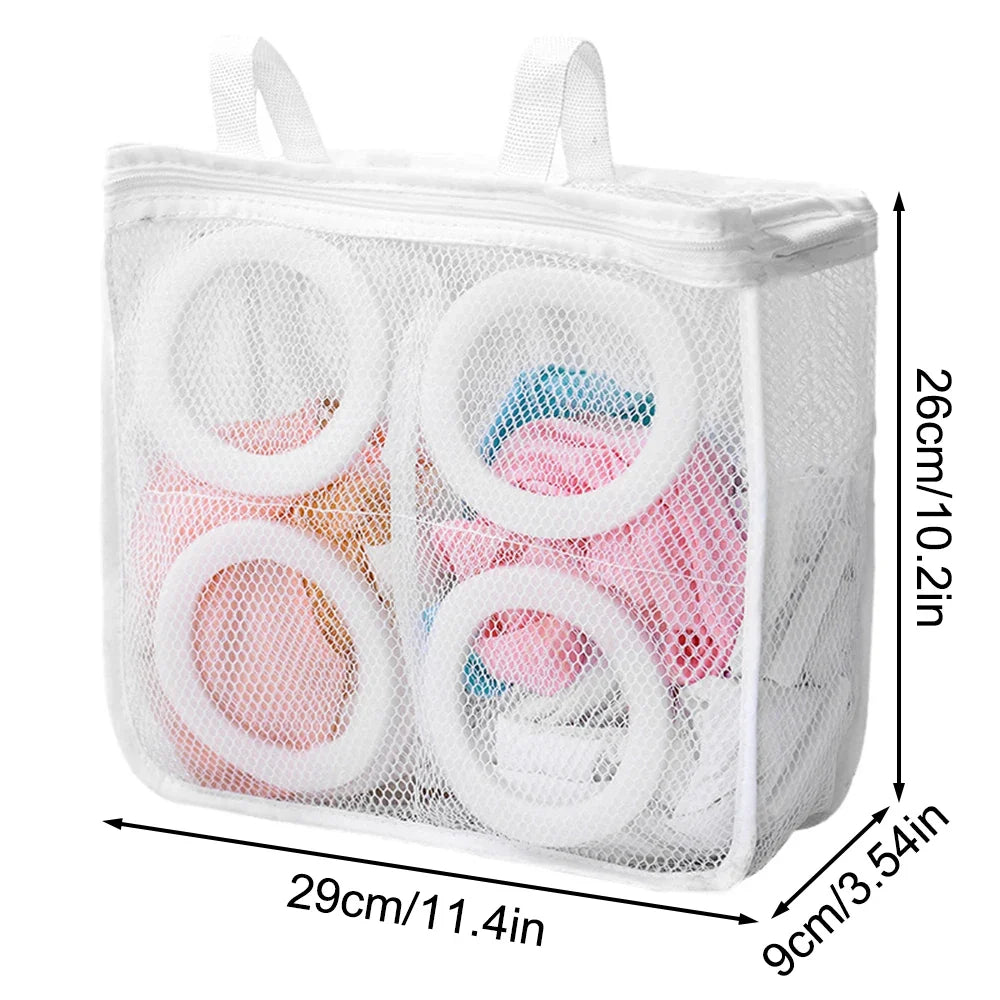 Mesh Laundry Bag for Bras, Shoes & Delicates | Built-In Divider Mesh Laundry Bag Qme