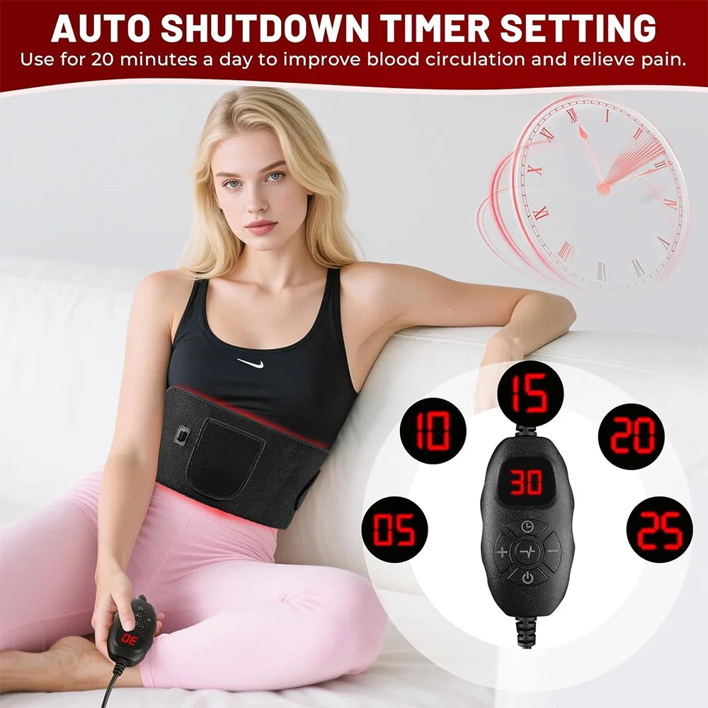 140 LED Red Light Therapy Belt 660nm 850nm – Infrared Body Wrap Red Light Therapy Belt Qst