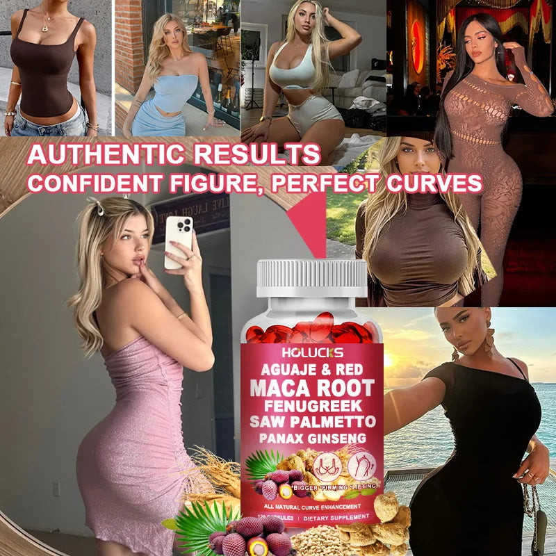 HOLUCKS 5-in-1 Herbal Body Contouring Capsules | 60/120ct Herbal Body Supplement Qst
