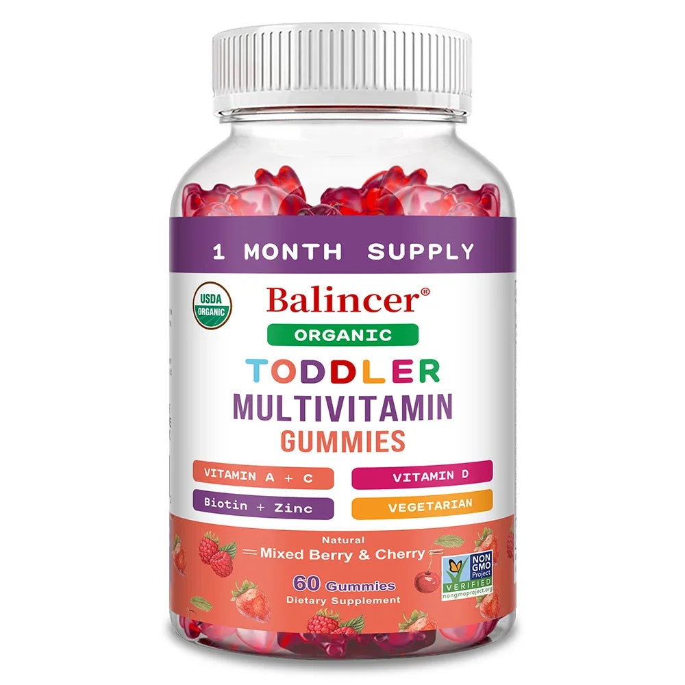 Kids Multivitamin Gummies – Vitamins C, D, E & Zinc | Balincer Kids Multivitamin Gummies Qst 60 Count-1 bottle