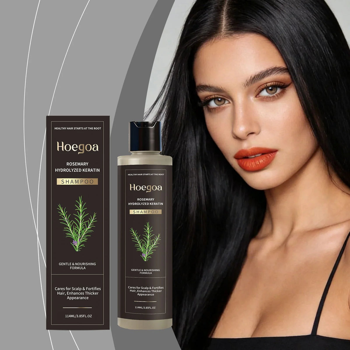 HOEGOA Rosemary Shampoo – Volumizing & Thickening 114ml Hair Shampoo Qst