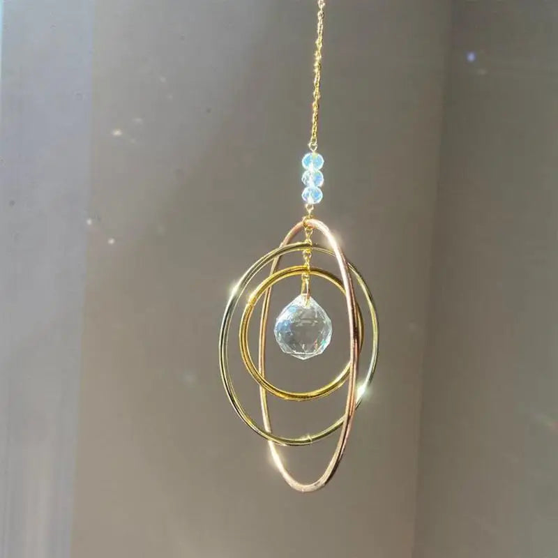 Galaxy Sparkling Crystal Prism Home Decor Ornament Crystal Prism Ornament Qme
