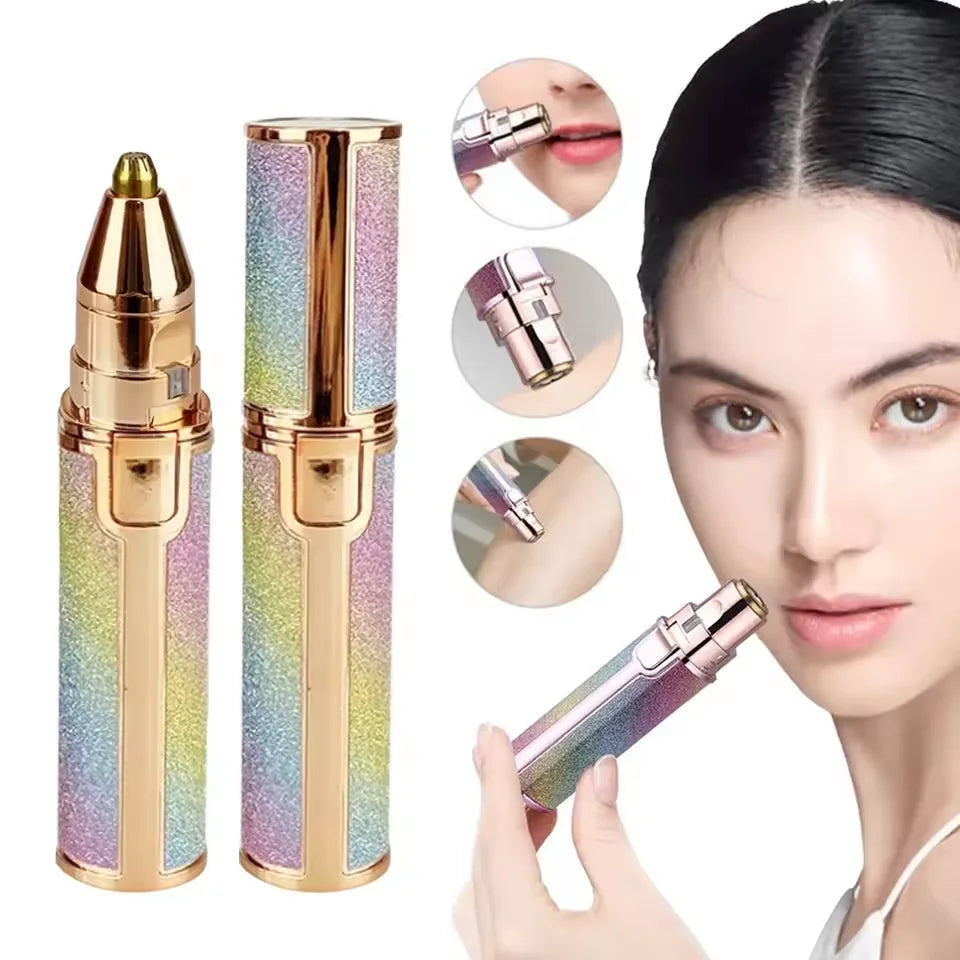 2-in-1 Electric Eyebrow Trimmer & Facial Hair Shaver Women Electric Eyebrow Trimmer Qst