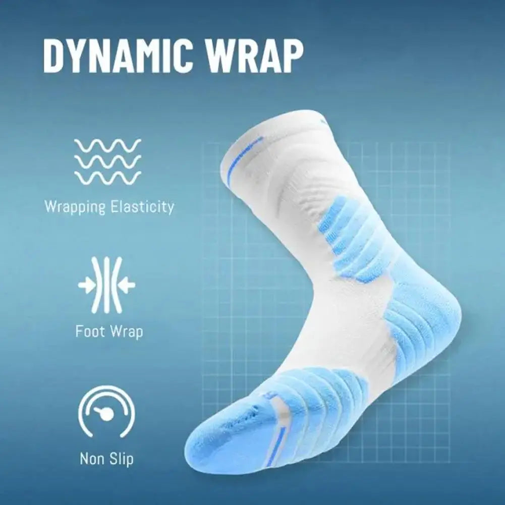 Men's Basketball Terry Sole Athletic Sports Socks – Non-Slip Athletic Sports Socks Qme