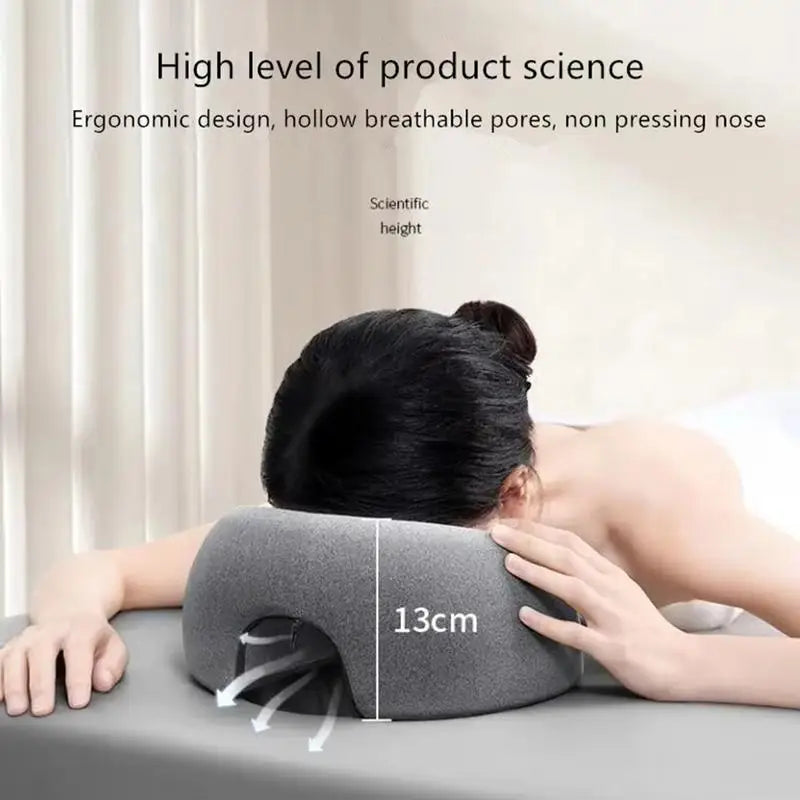 U-Shaped Face Down Massage Cradle Pillow | Memory Foam Massage Cradle Pillow Qme