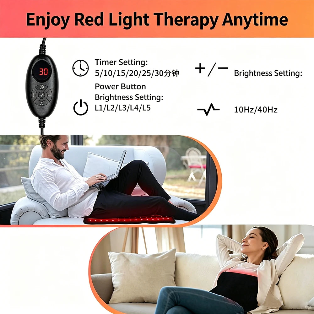 210 LED 660nm 850nm Red Light Therapy Wrap for Body & Pets Light Therapy Wrap Qst