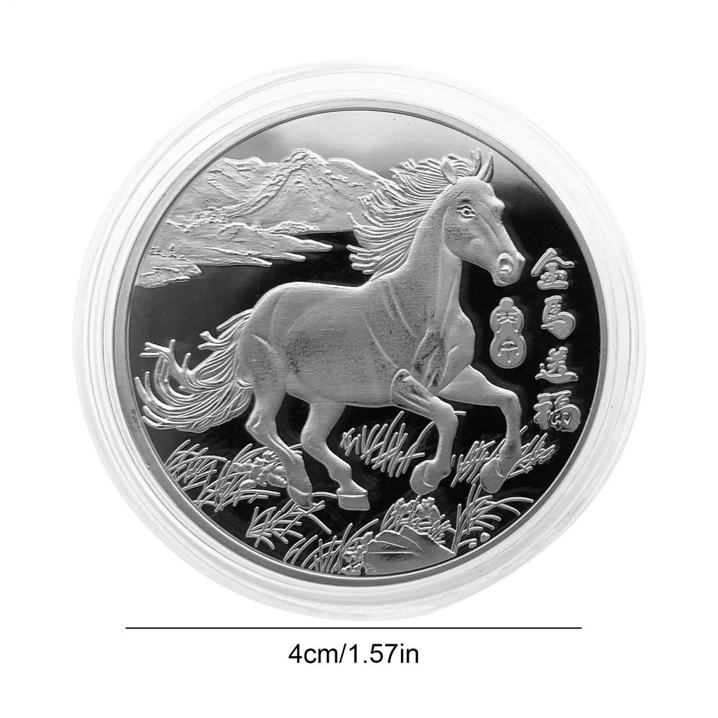 2026 Year of the Horse Lunar Commemorative Collectible Coin Commemorative Coin Qst