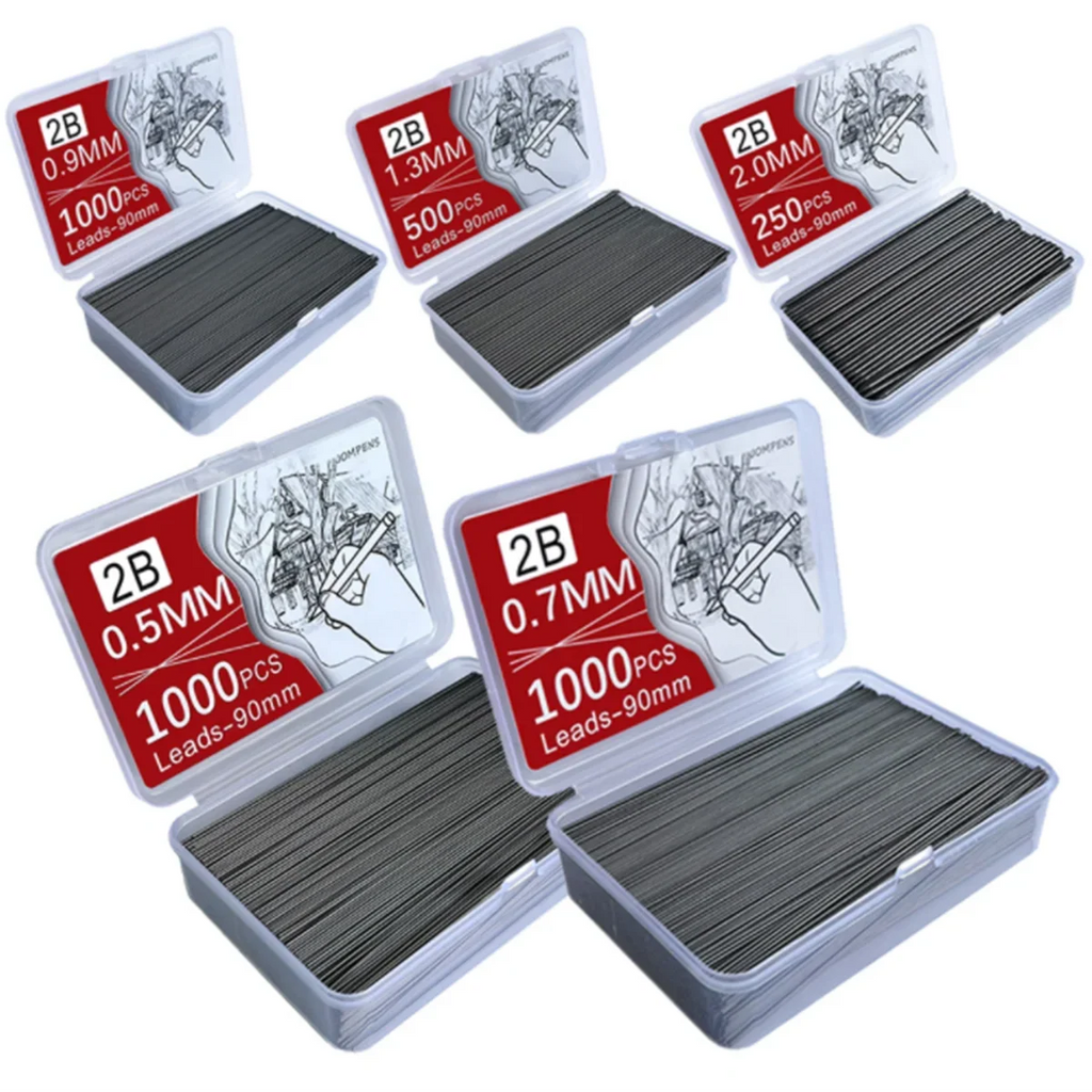 Mechanical Pencil Lead Refills 0.5–2.0mm Large Capacity Pack Pencil Lead Refills Qme
