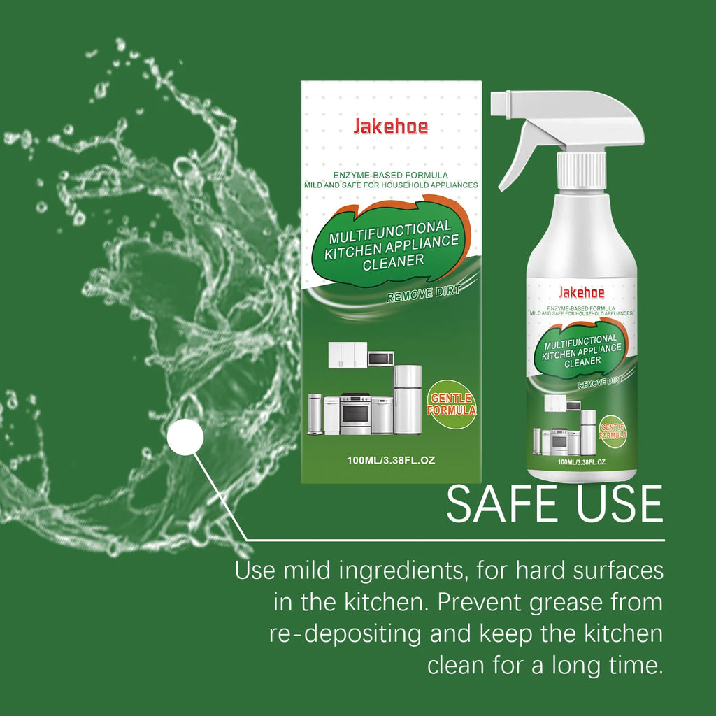 JAKEHOE 100ml Kitchen Degreaser Spray | Cookware Cleaner Kitchen Degreaser Spray Qst
