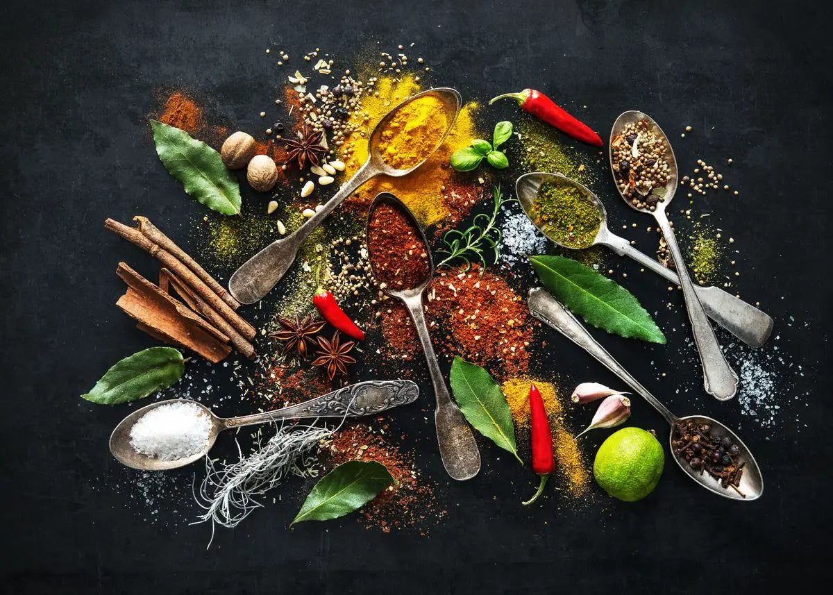 Colorful Spices Canvas Wall Art – Kitchen & Restaurant Decor Canvas Wall Art Qst 26 50x70cm Unframed