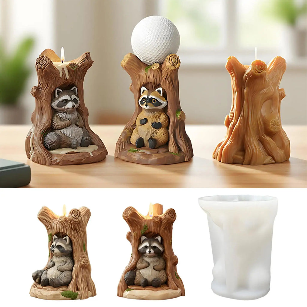 3D Tree Stump Silicone Mold for Candles, Resin & Home Decor Silicone Craft Mold Qme