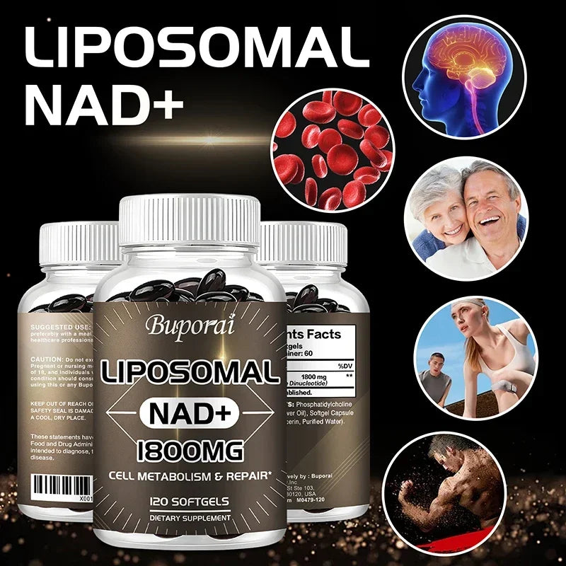 Liposomal NAD Supplement 1800mg – Cellular Health & Stamina NAD Supplement Qst