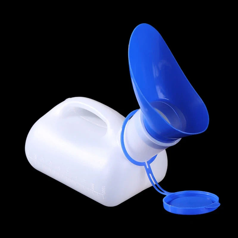Unisex Portable Travel Urinal Bottle 1000ml – Leak-Proof Portable Travel Urinal Qme