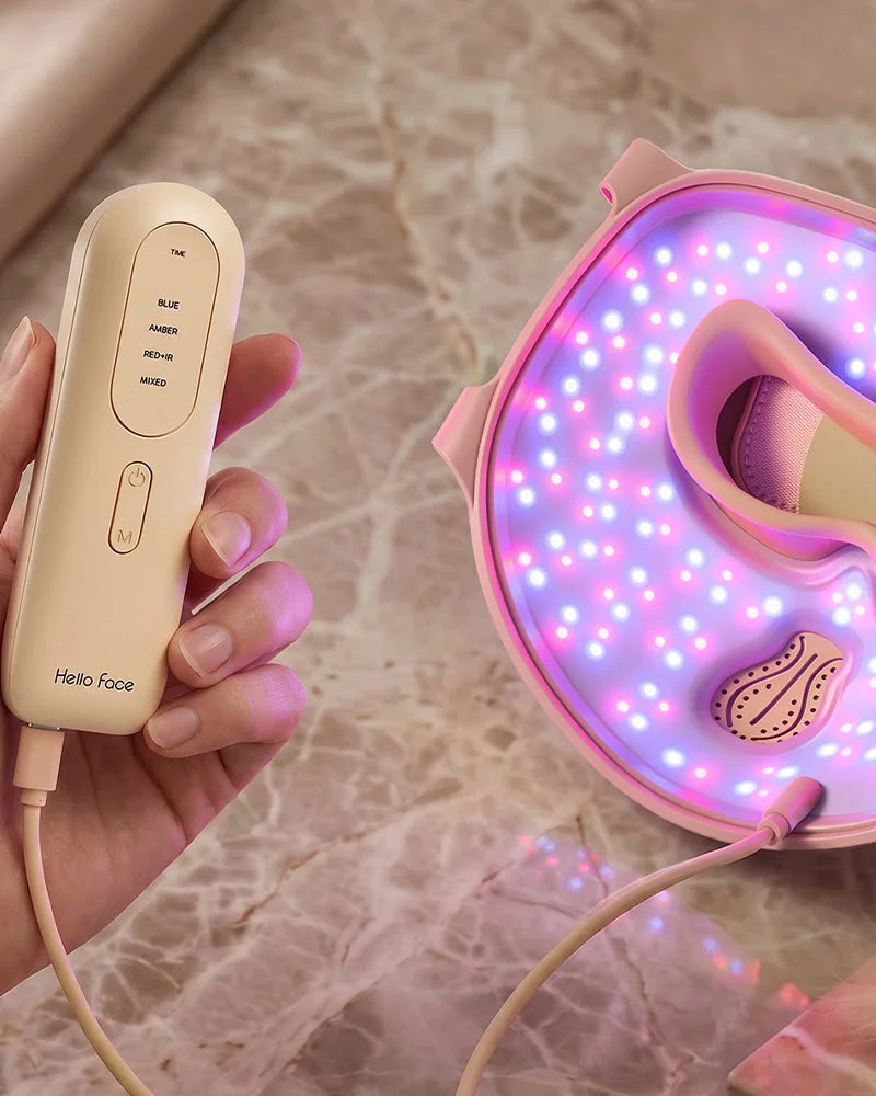 Hello Face H5 EMS Microneedling Pen + M300 LED Mask 2-in-1 Kit Microneedling Pen Kit Qst