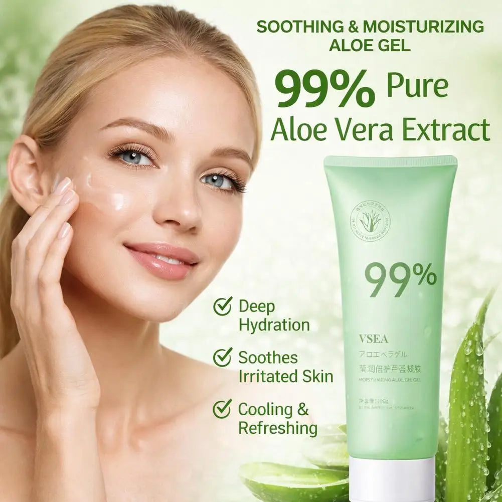 99% Aloe Vera Gel – Hydrating Moisturizer for Sensitive Skin Aloe Vera Gel Qme