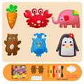 DIY Felt Sewing Kit – Non-Woven Fabric Pendant Craft for Kids DIY Felt Sewing Kit Qme style A