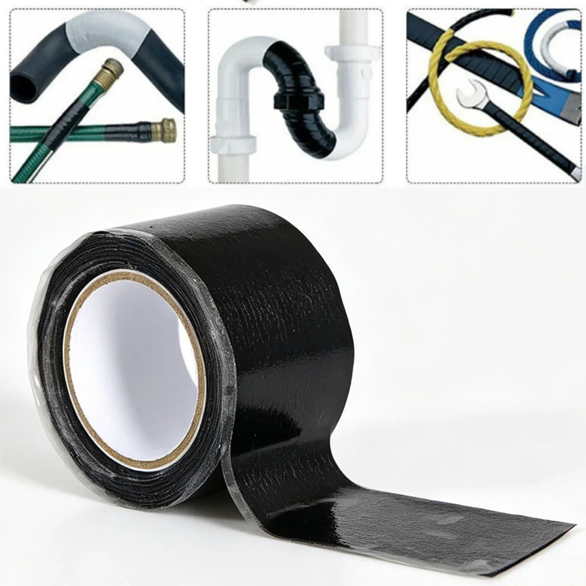 Self Fusing Silicone Tape – Weatherproof Emergency Seal Silicone Repair Tape Qme