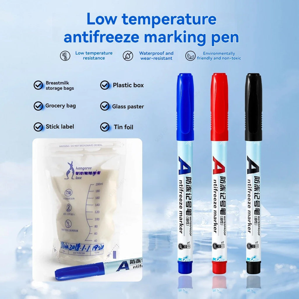 Antifreeze Oily Marker Pens – Quick Dry Waterproof Non-Toxic Waterproof Marker Pens Qme