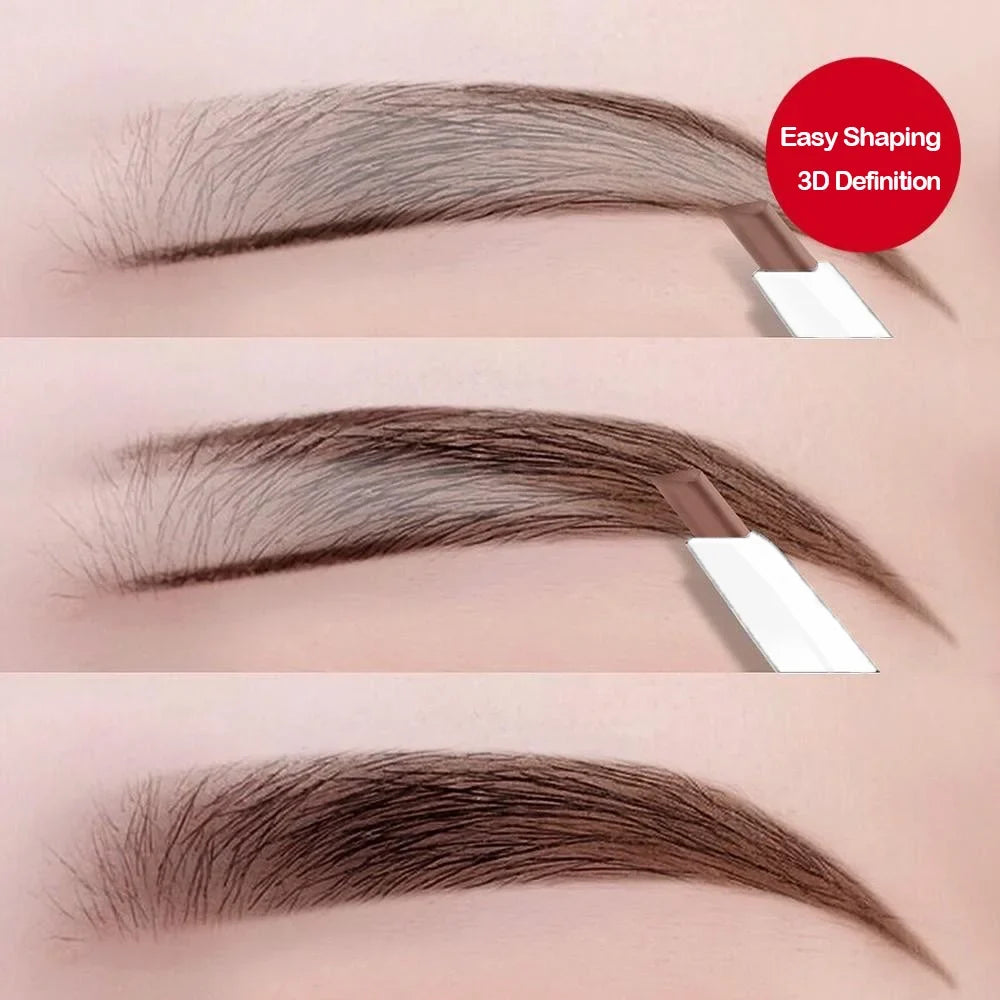 Qme Double-Ended Waterproof Eyebrow Pencil | 4 Shades Eyebrow Pencil Qme